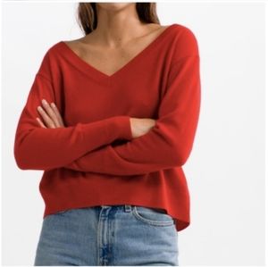 Everlane Cashmere Sweater V Neck L